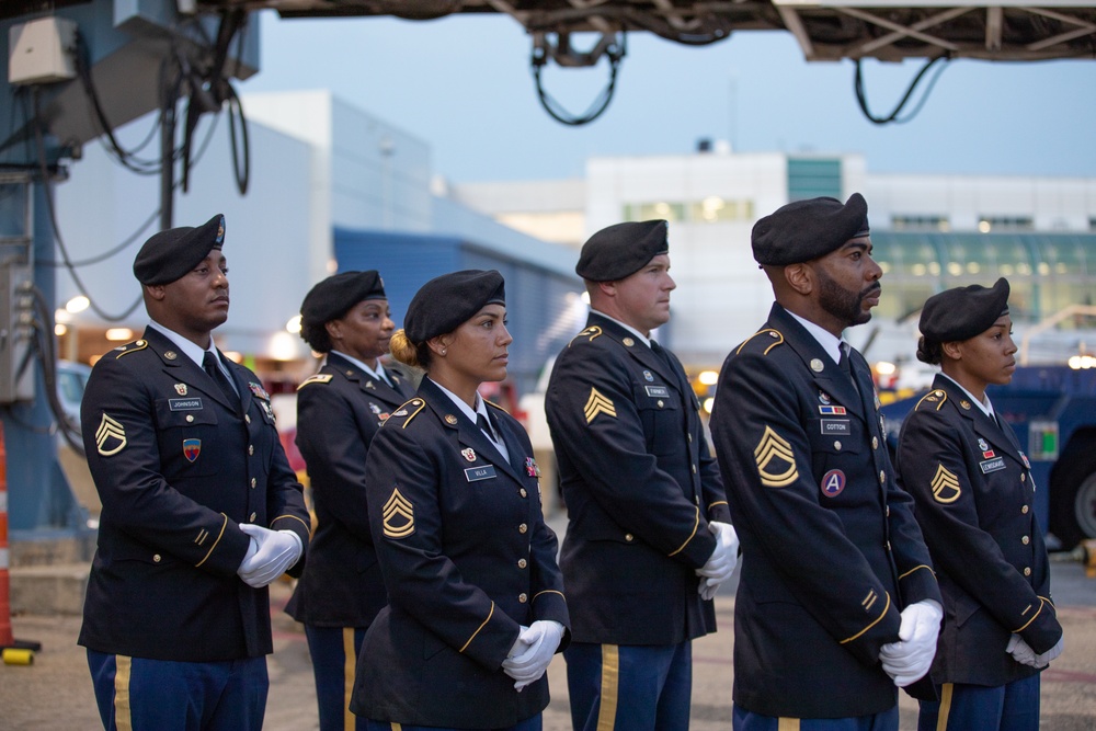 Dignified Transfer of U.S. Army Pfc. Mose E. Vance