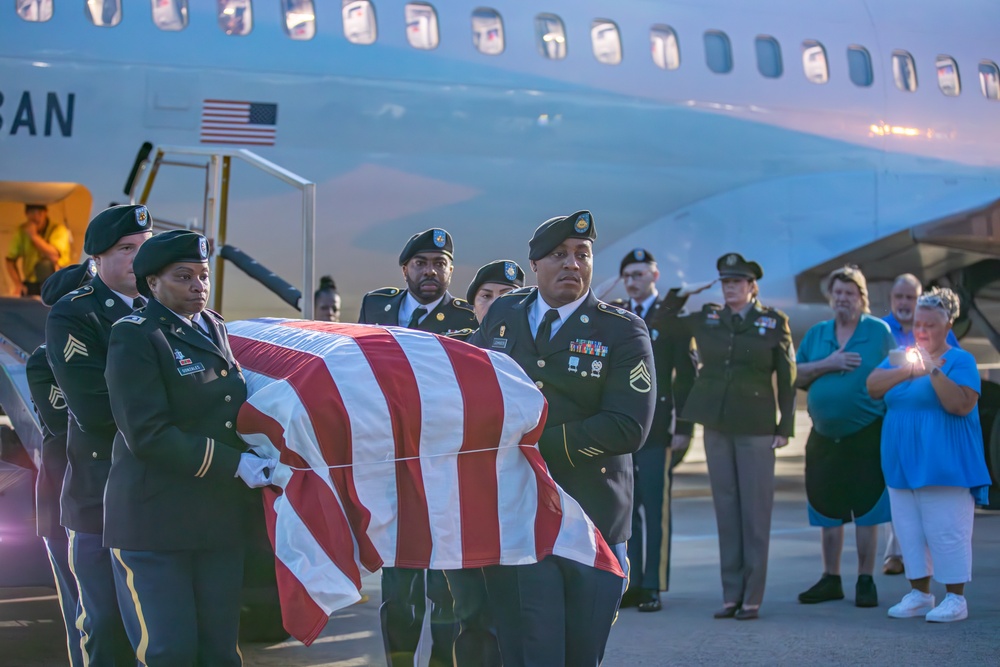 Dignified Transfer of U.S. Army Pfc. Mose E. Vance