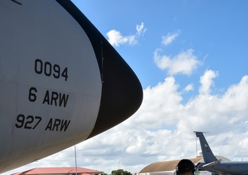 927 MXG Airmen work alongside 6 MXG to evacuate flight line