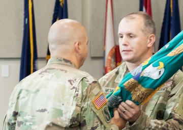 Handing Off the Battalion Colors
