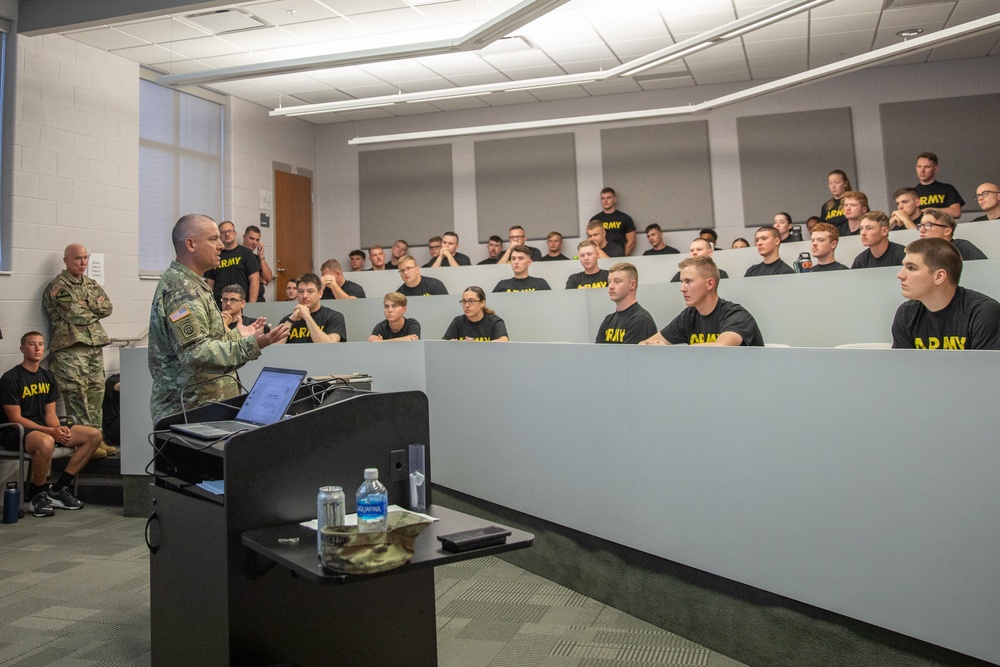 157th Military Police Company Receives Brief on Upcoming Deployment