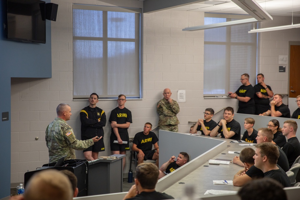 157th Military Police Company Receives Brief on Upcoming Deployment