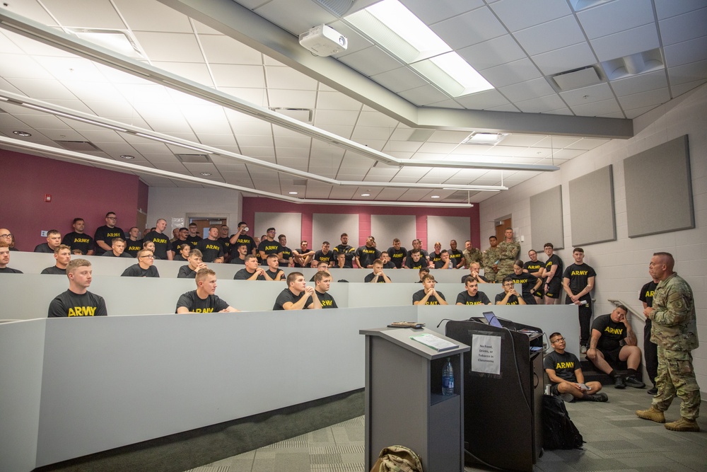 157th Military Police Company Receives Brief on Upcoming Deployment