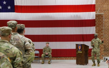 The Headquarters and Headquarters Company, 60th Troop Command held a change of responsibility ceremony Aug. 4, 2024 in Raleigh, NC where First Sgt. Christopher Brophy assumed responsibility from First Sgt. Giovanni Ford.