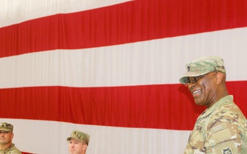 The Headquarters and Headquarters Company, 60th Troop Command held a change of responsibility ceremony Aug. 4, 2024 in Raleigh, NC where First Sgt. Christopher Brophy assumed responsibility from First Sgt. Giovanni Ford.