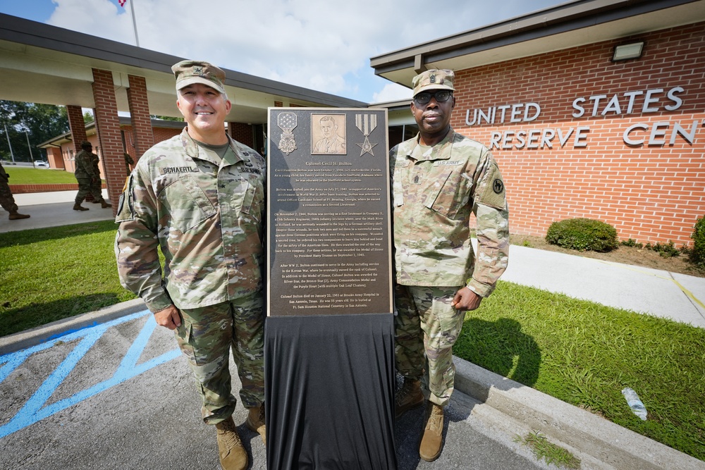 Memorialization of Sheffield Army Reserve Center