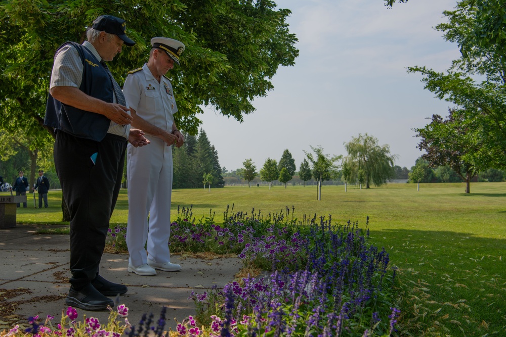 Admiral Munsch, USS North Dakota Commemorate the 80th Anniversary of the loss of USS Robalo