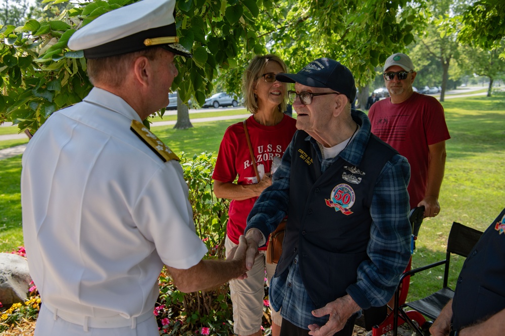 Admiral Munsch, USS North Dakota Commemorate the 80th Anniversary of the loss of USS Robalo