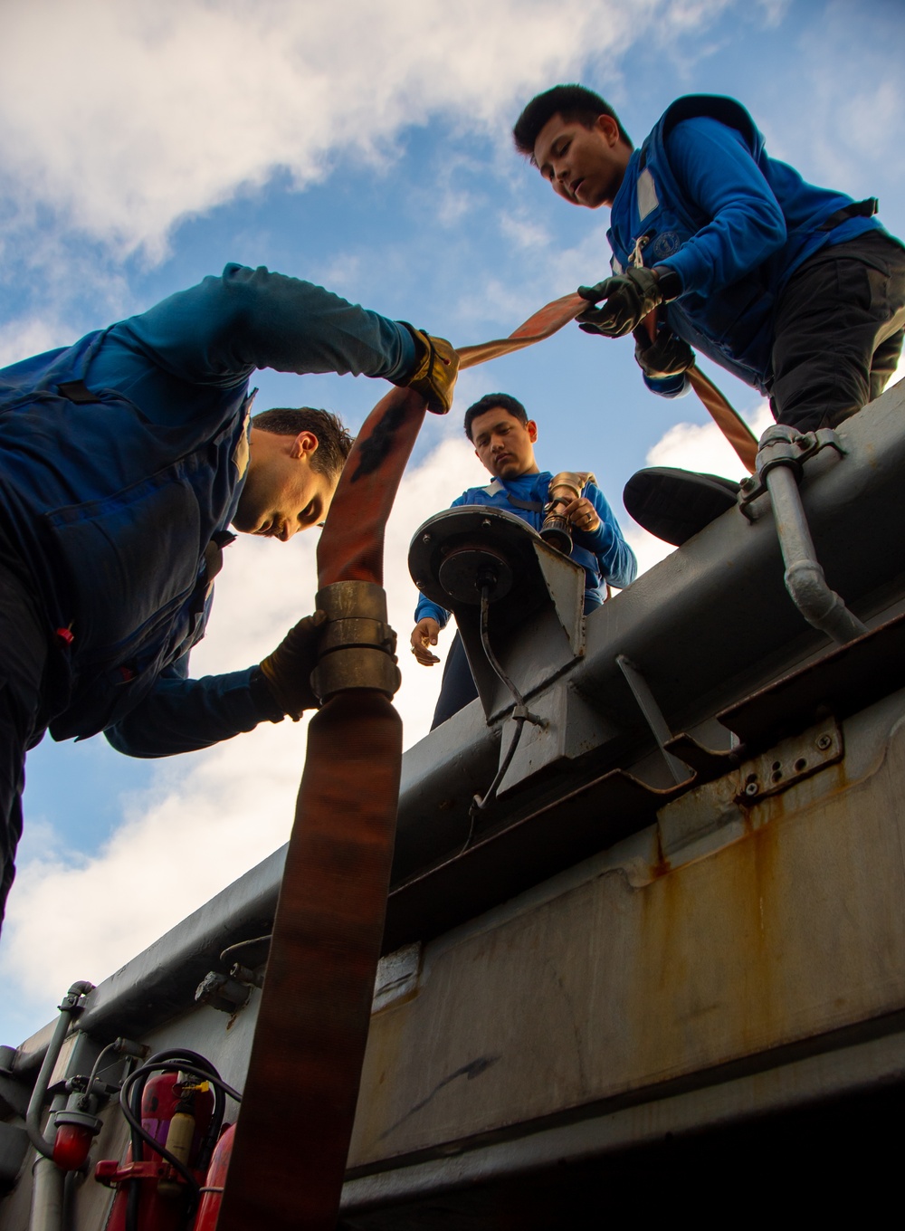 Nimitz Sailors Conduct Fire Fighting Exercise