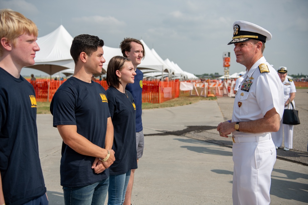 Navy’s Old Goat Enlists Navy’s Newest Sailors