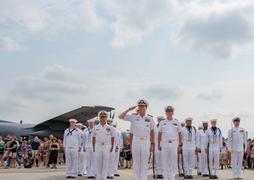Navy’s Old Goat Enlists Navy’s Newest Sailors