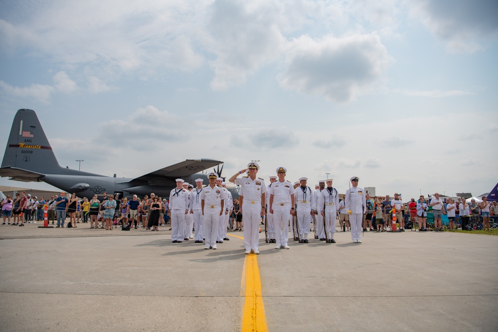 Navy’s Old Goat Enlists Navy’s Newest Sailors