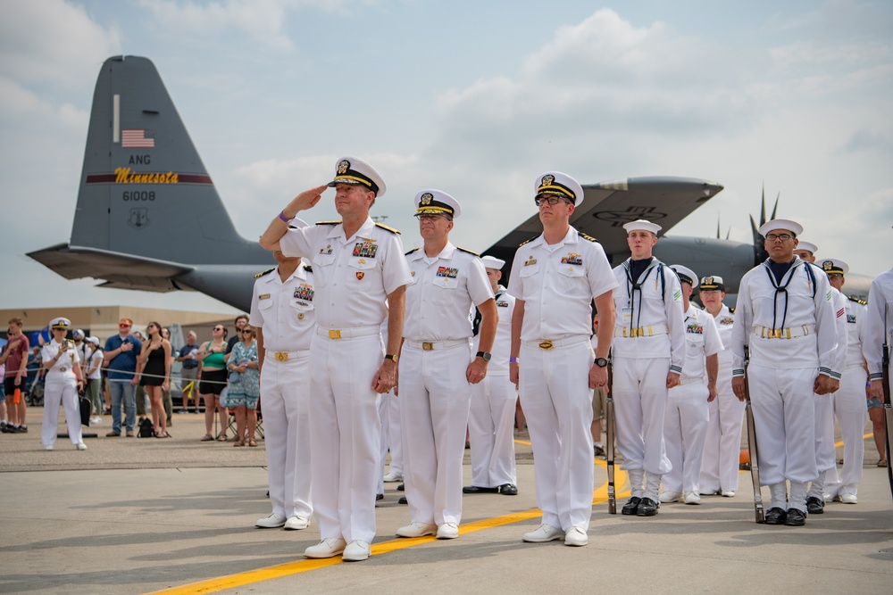 Navy’s Old Goat Enlists Navy’s Newest Sailors