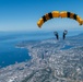 Army Golden Knights fly over Seattle at Boeing SeaFair Airshow