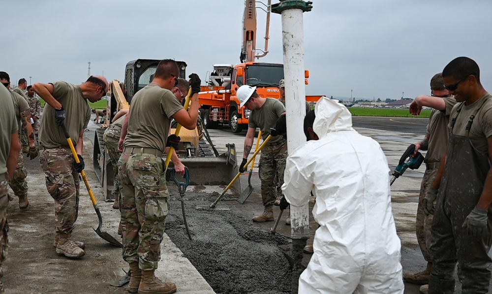 155th Civil Engineering Squadron deployment for training at Yokota Air Base