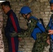 Japanese Defense Force soldiers conduct security at a U.N. designated site during multilateral peacekeeping exercise Khaan Quest 24