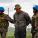 Indian soldiers conduct check point operations during multilateral peacekeeping exercise Khaan Quest 24