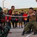 Pacific nations compete in a tug of war competition during multilateral peacekeeping exercise Khaan Quest 24