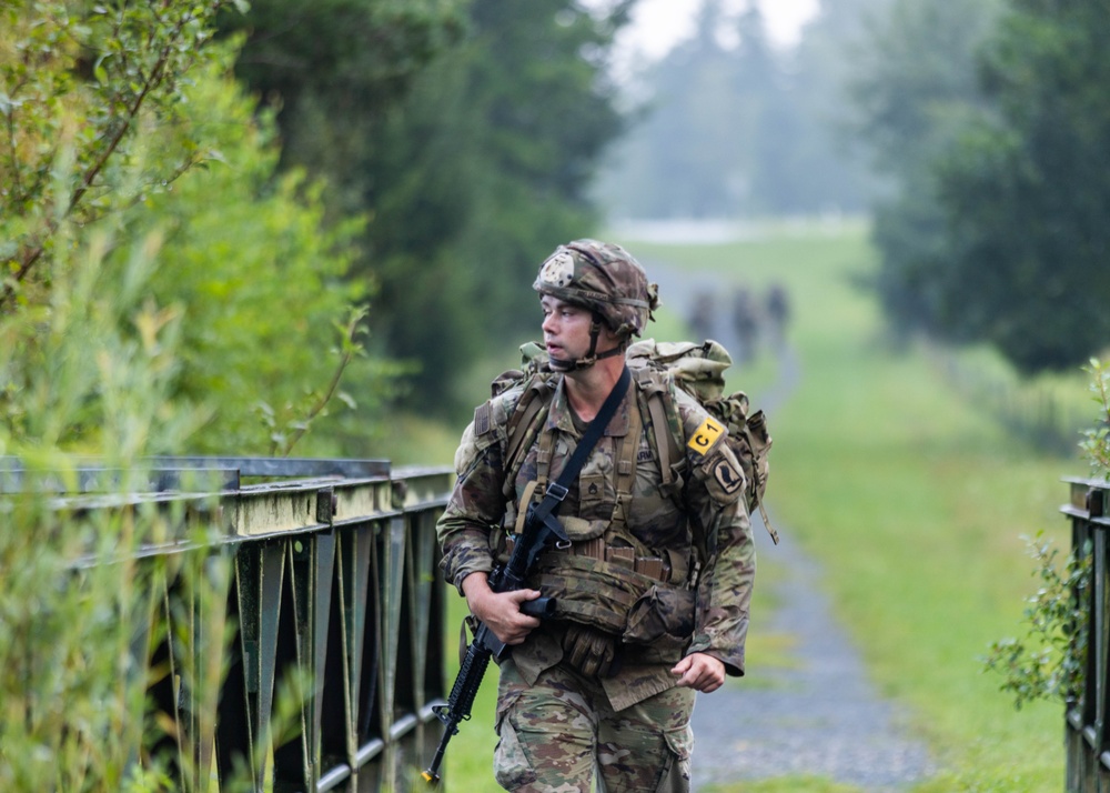 U.S. Army Europe and Africa Best Squad Competition: 12-Mile Ruck March