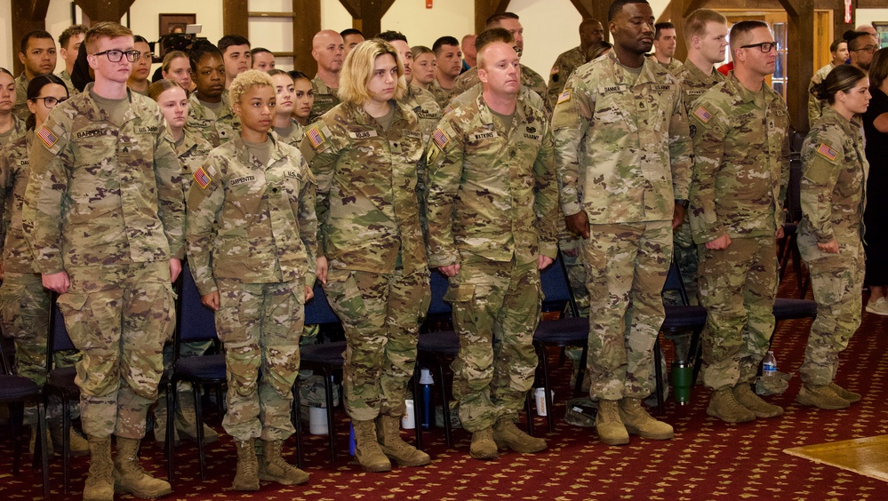 213th Personnel Company deployment ceremony