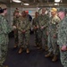 USS Ronald Reagan (CVN 76) hosts a tour for Reserve Commander 3rd Fleet Logistics Response Cell