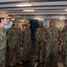 USS Ronald Reagan (CVN 76) hosts a tour for Reserve Commander 3rd Fleet Logistics Response Cell