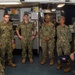 USS Ronald Reagan (CVN 76) hosts a tour for Reserve Commander 3rd Fleet Logistics Response Cell