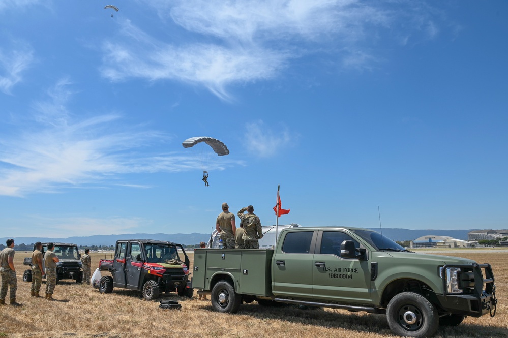 Pararescuemen train for search and rescue missions