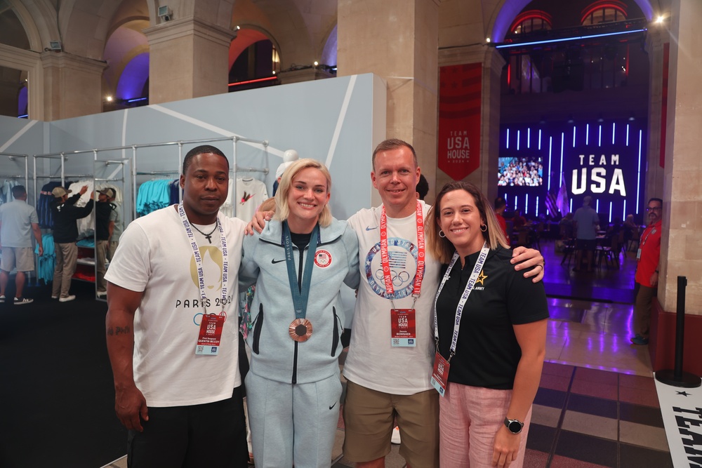 WCAP Soldier-Athlete Cpt. Sammy Sullivan visits Team USA House