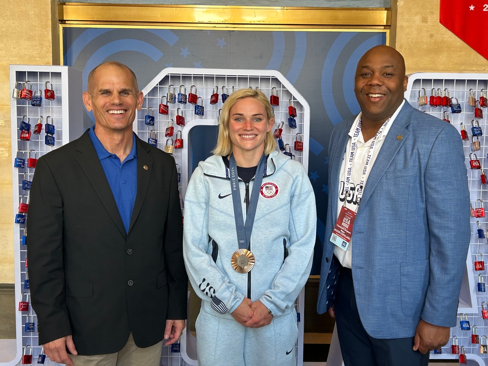 WCAP Soldier-Athlete Cpt. Sammy Sullivan visits Team USA House