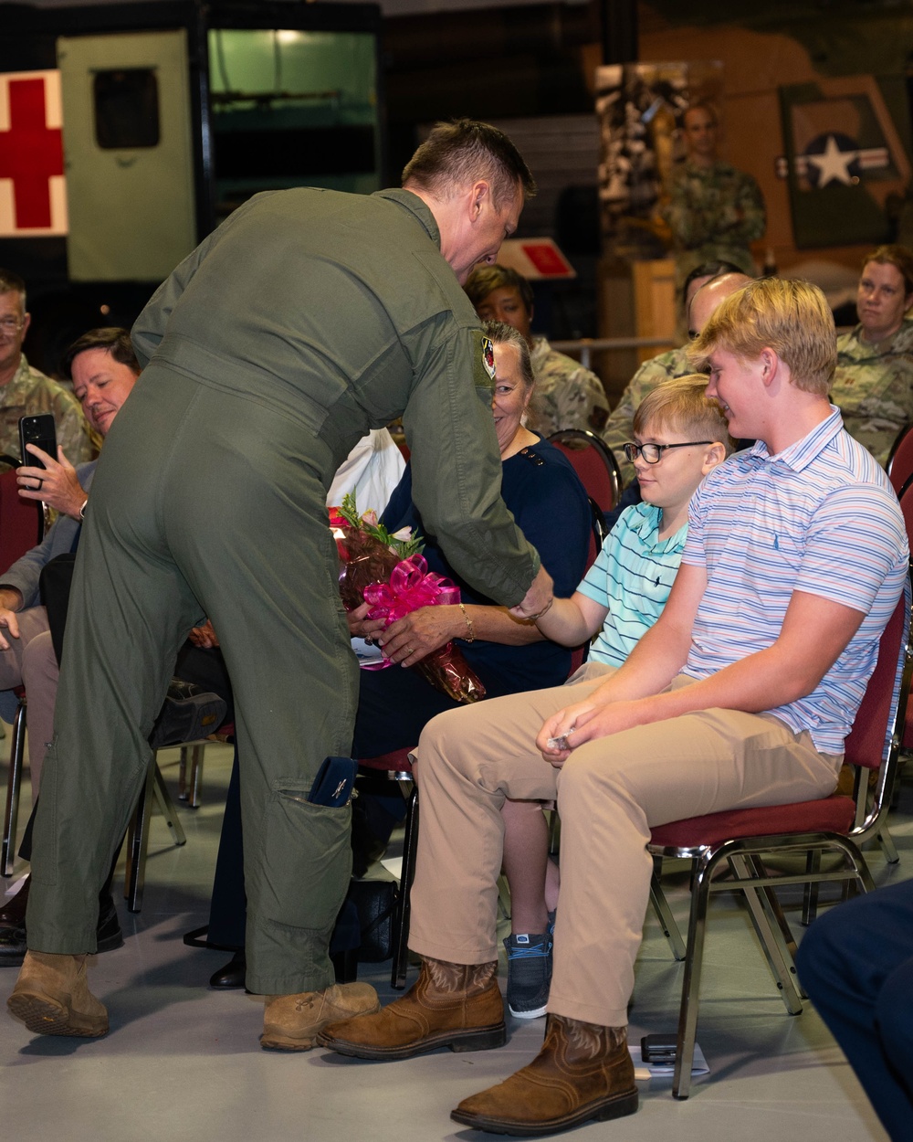 Photo of 116th Medical Group welcoming new commander