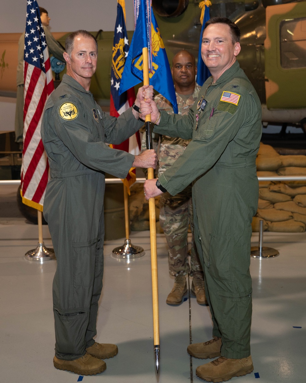 Photo of 116th Medical Group welcoming new commander