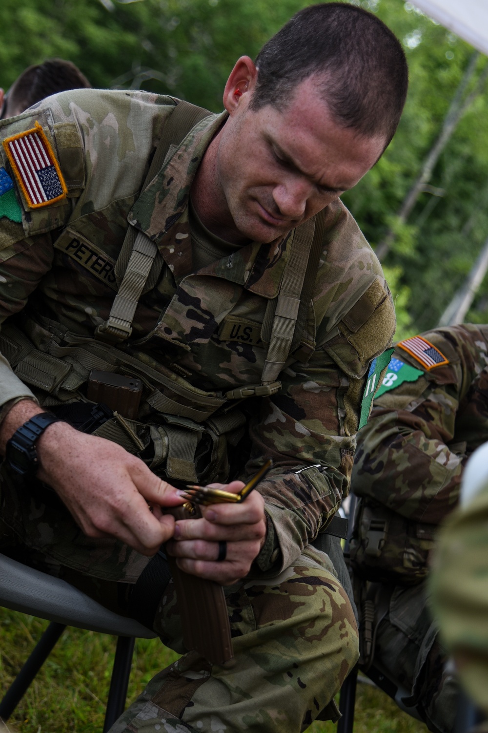 National Guard Best Warrior competitors prepare for weapons qualification