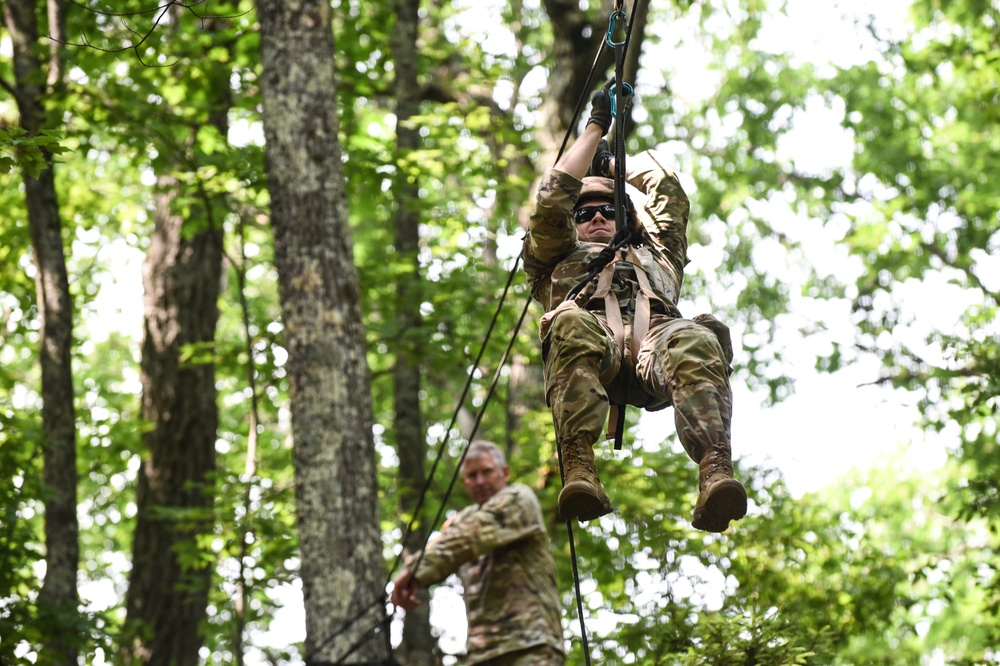 National Guard Best Warrior competitors practice mountain skills