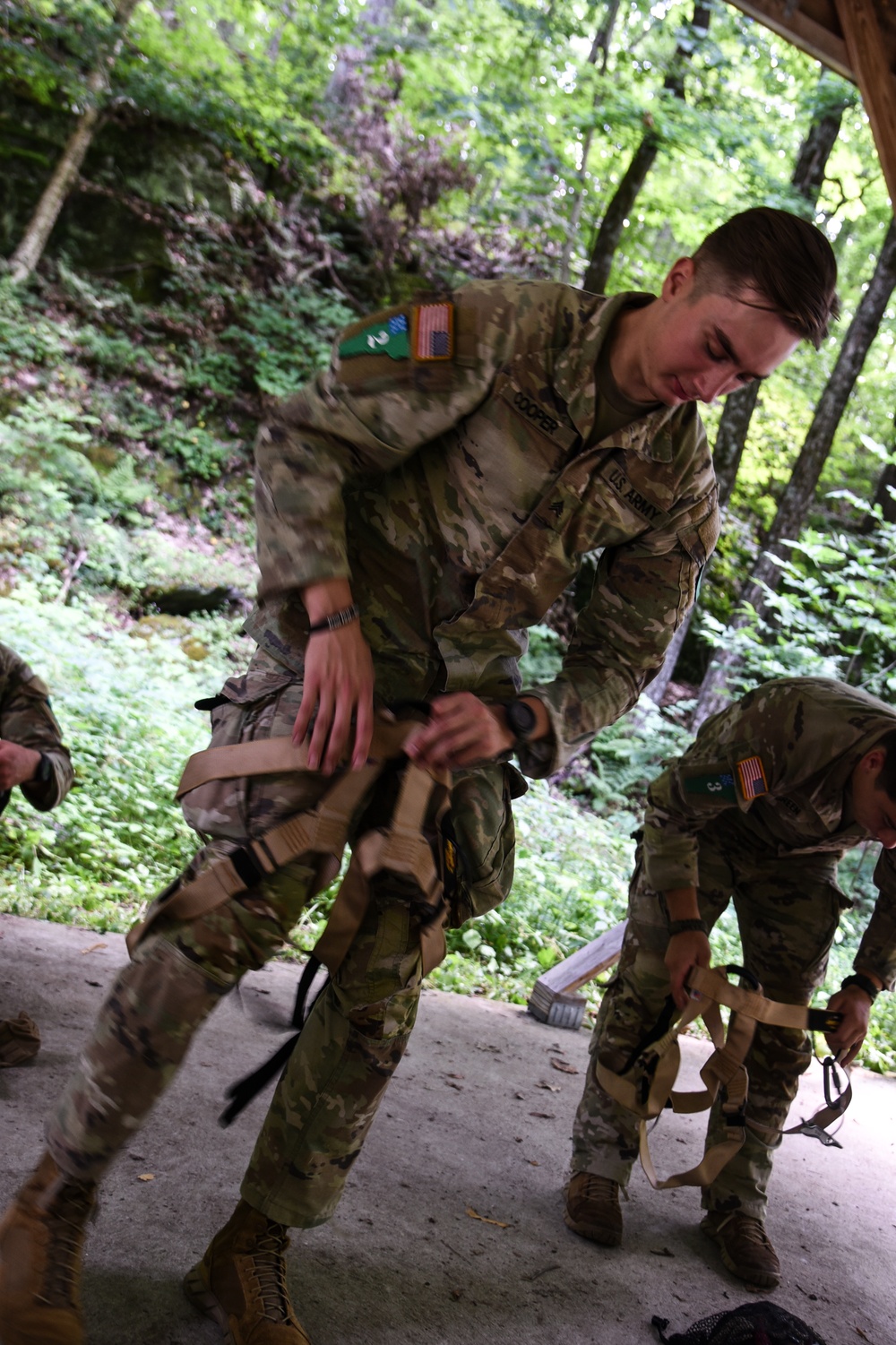 National Guard Best Warrior competitors practice mountain skills