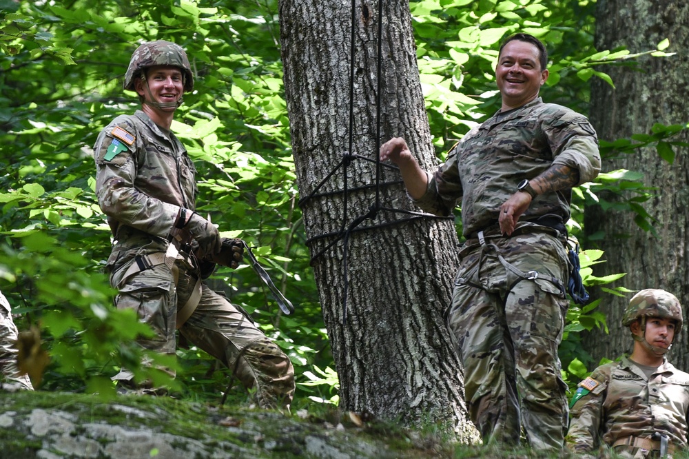 National Guard Best Warrior competitors practice mountain skills