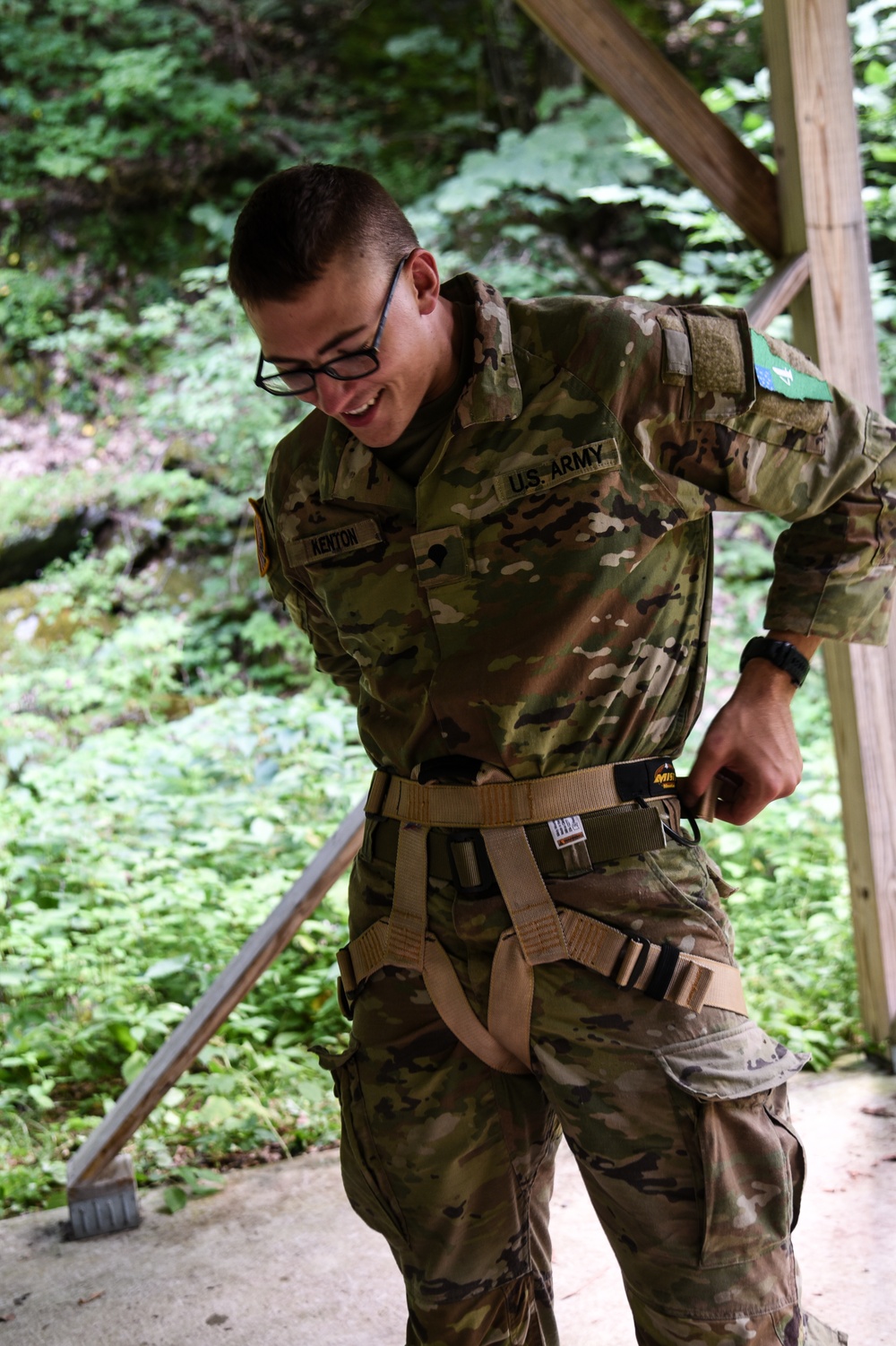 National Guard Best Warrior competitors practice mountain skills