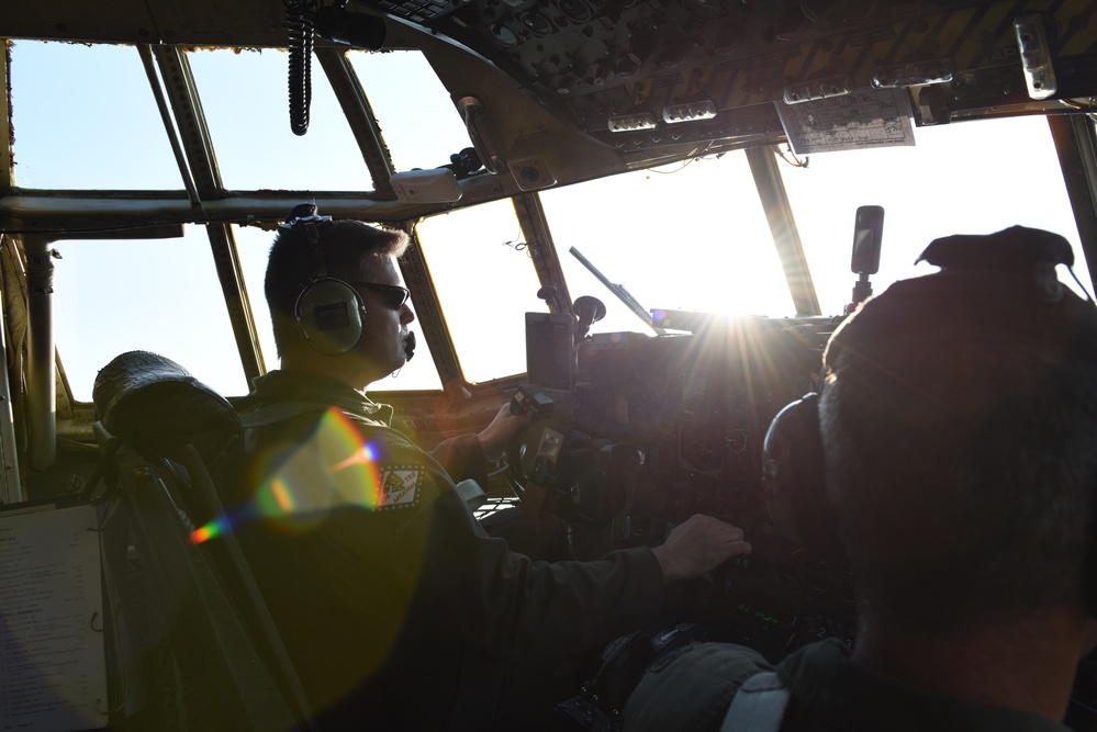 189th AW Lands C-130H On Highway