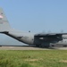 189th AW Lands C-130H On Highway