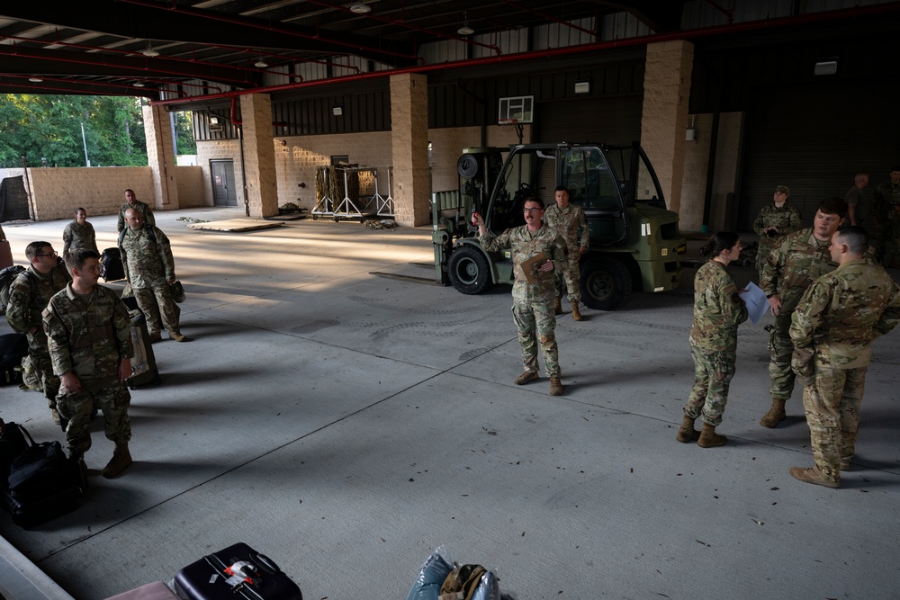 MST Airmen out-process to deploy for EW 24 FTX II