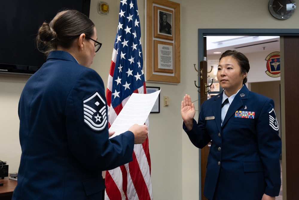 Master Sgt. Hanna Hyon Promotion Ceremony