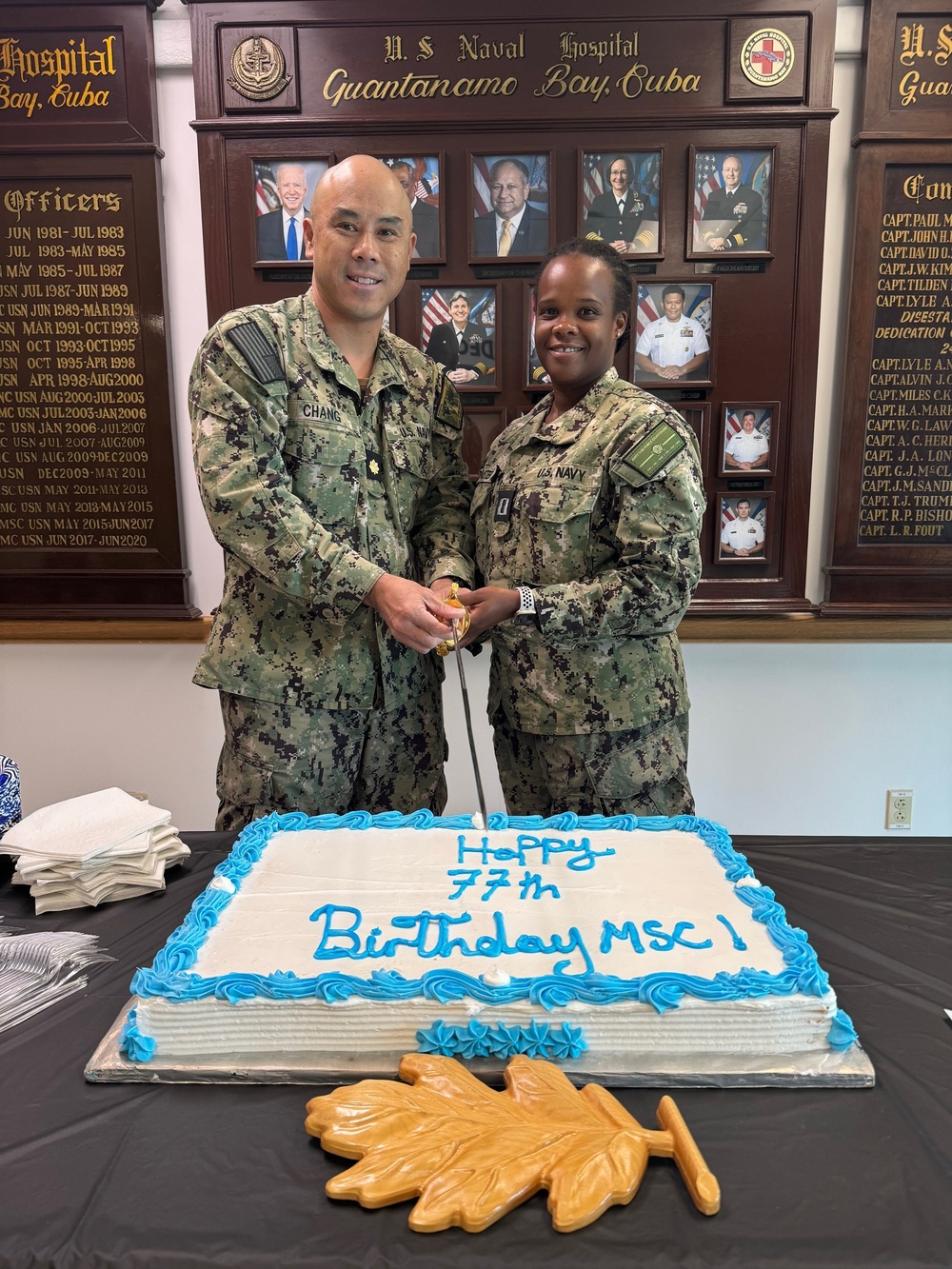 USNMRTC Guantanamo Bay observes 77th birthday of Medical Service Corps