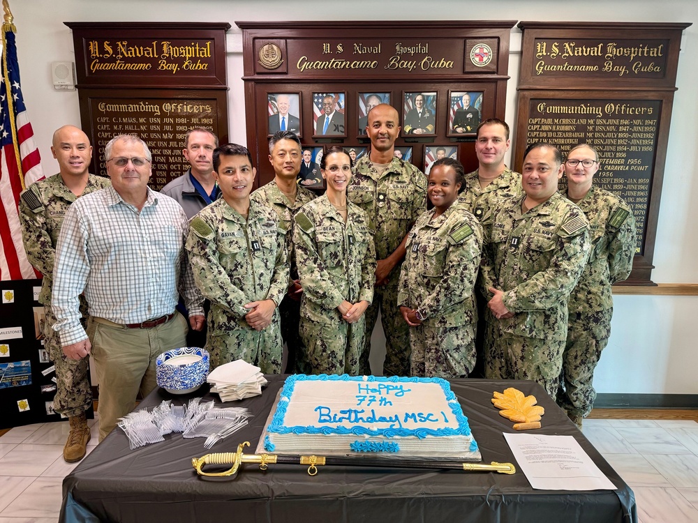 USNMRTC Guantanamo Bay observes 77th birthday of Medical Service Corps