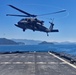 U.S. Army Assault Helicopters Conduct Deck Landings on USNS Sacagawea