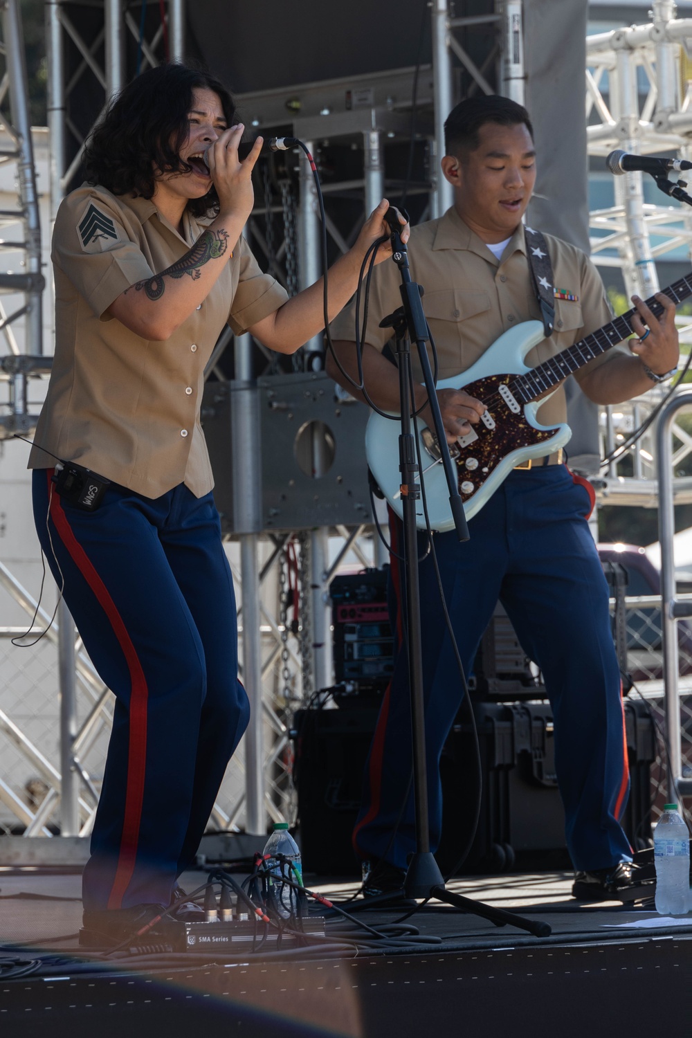 1st MARDIV Band performs at Genesee Park during Seafair