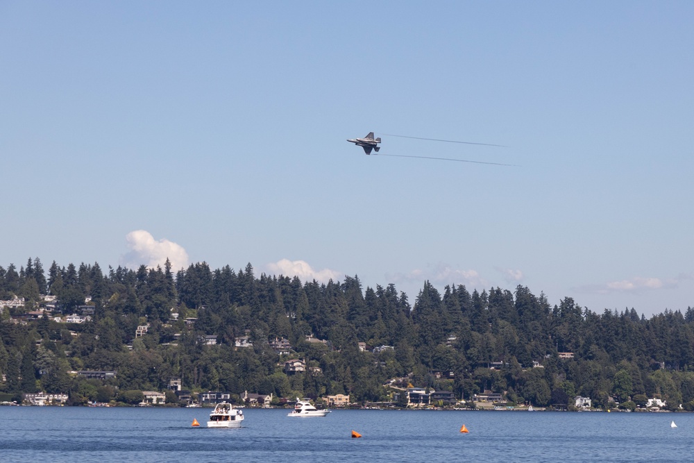 U.S. Marines conduct F-35B demonstration during Seafair