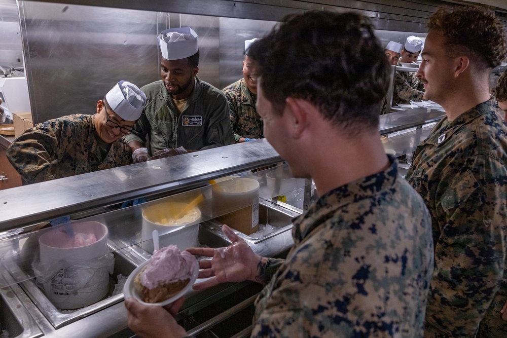 Ice Cream Social aboard USS Green Bay (LPD 20)