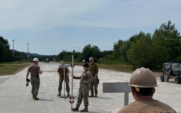 NMCB 11 RADR Training on Ramstein AFB