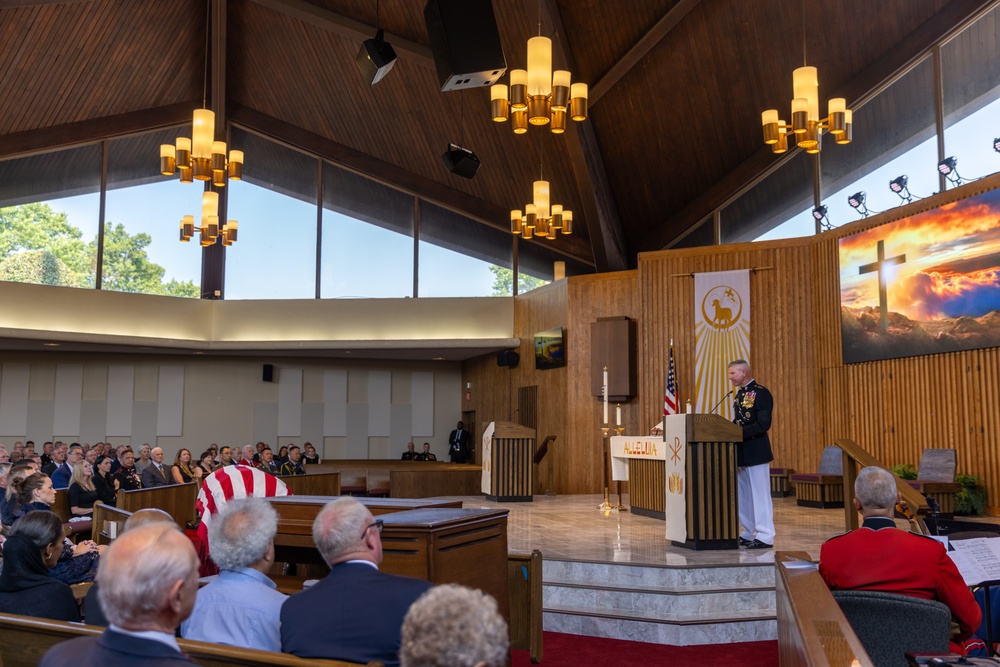 Funeral service of 29th CMC General Alfred M. Gray Jr