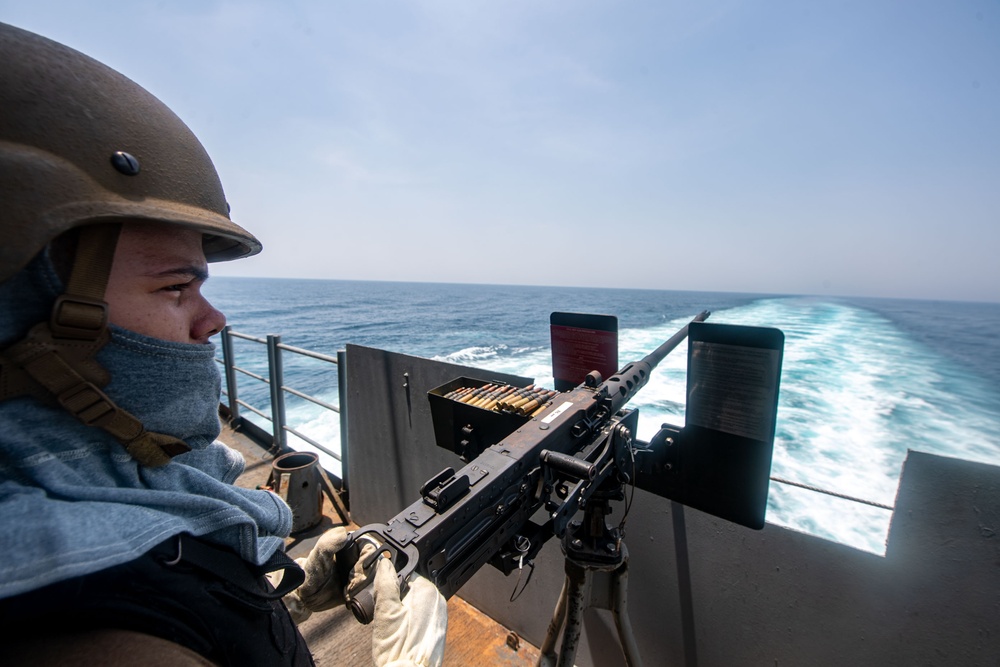USS Theodore Roosevelt Conducts Gun Quarters